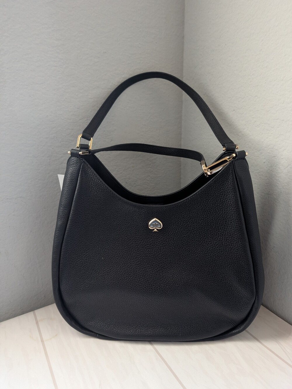 NWT Kate Spade KL804 Kayla Large Triple Compartment Shoulder Bag in Black